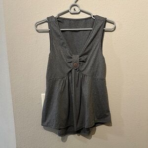 Gray Sleeveless Top